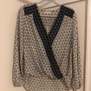 Max Studio Long-Sleeved Printed Blouse Size S